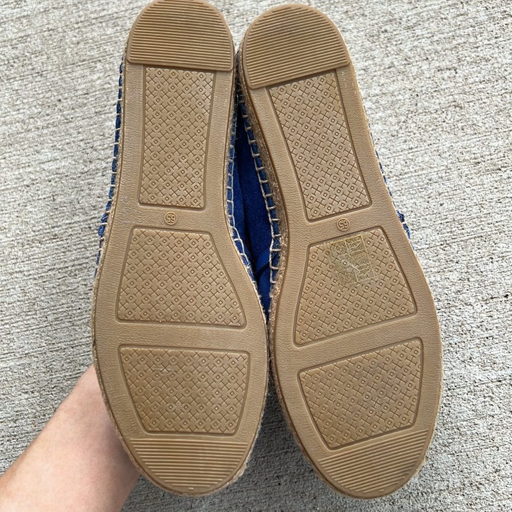 Tory Burch Sidnie Blue Espadrille Flats - Picture 4 of 5